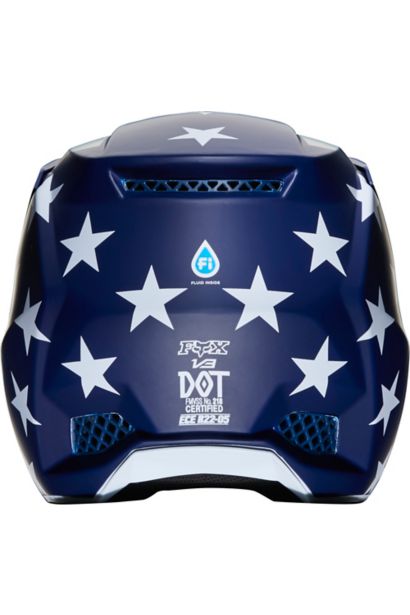 V3 PREY HELMET, ECE [WHT/RD/BLU] S