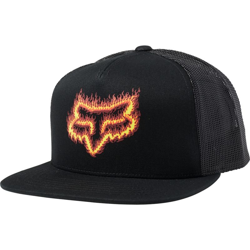 FLAME HEAD SNAPBACK HAT [BLK/ORG] OS | Fox Racing - DK