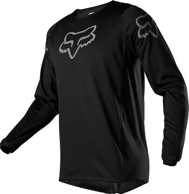 fox mtb jersey black