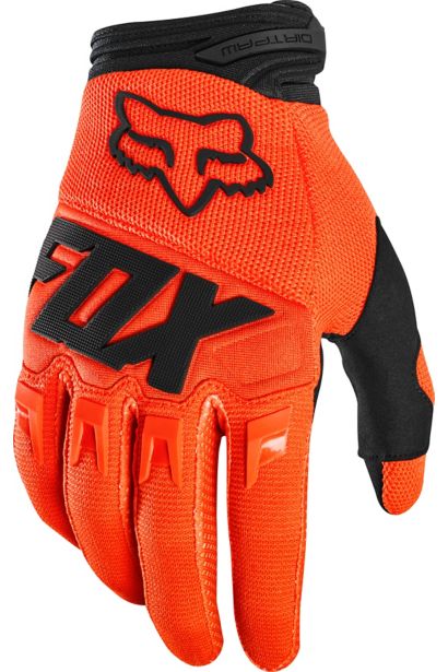 YTH DIRTPAW GLOVE - RACE [FLO ORG] YXS