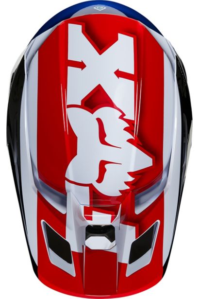 V2 HAYL HELMET, ECE [BLU/RD] XL