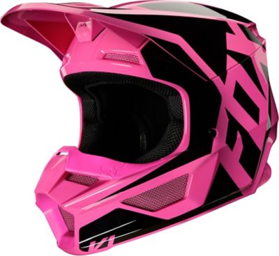 pink youth dirt bike helmet