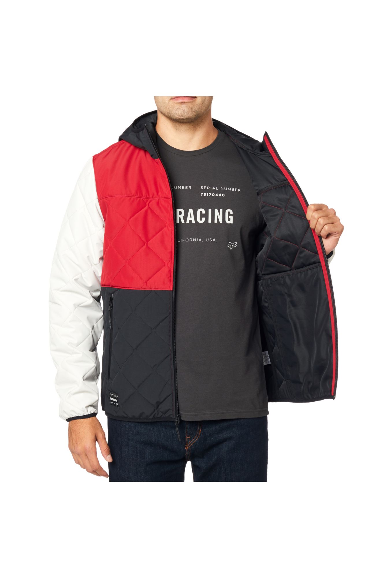 SKYLINE JACKET [BLK/RD] S