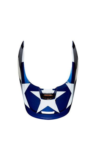 V1 SE HELMET VISOR - MXON [WHT/RD/BLU] S