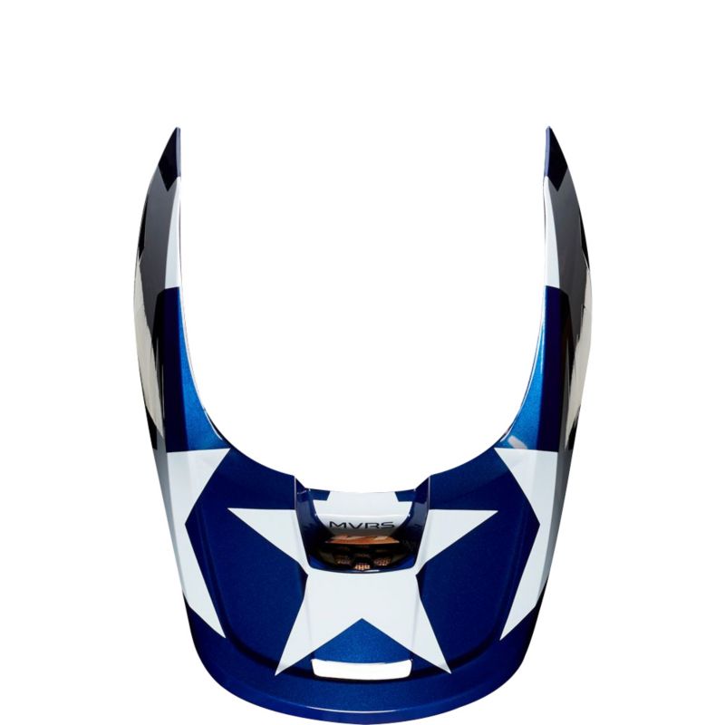V1 SE HELMET VISOR - MXON [WHT/RD/BLU] S | Fox Racing - VK