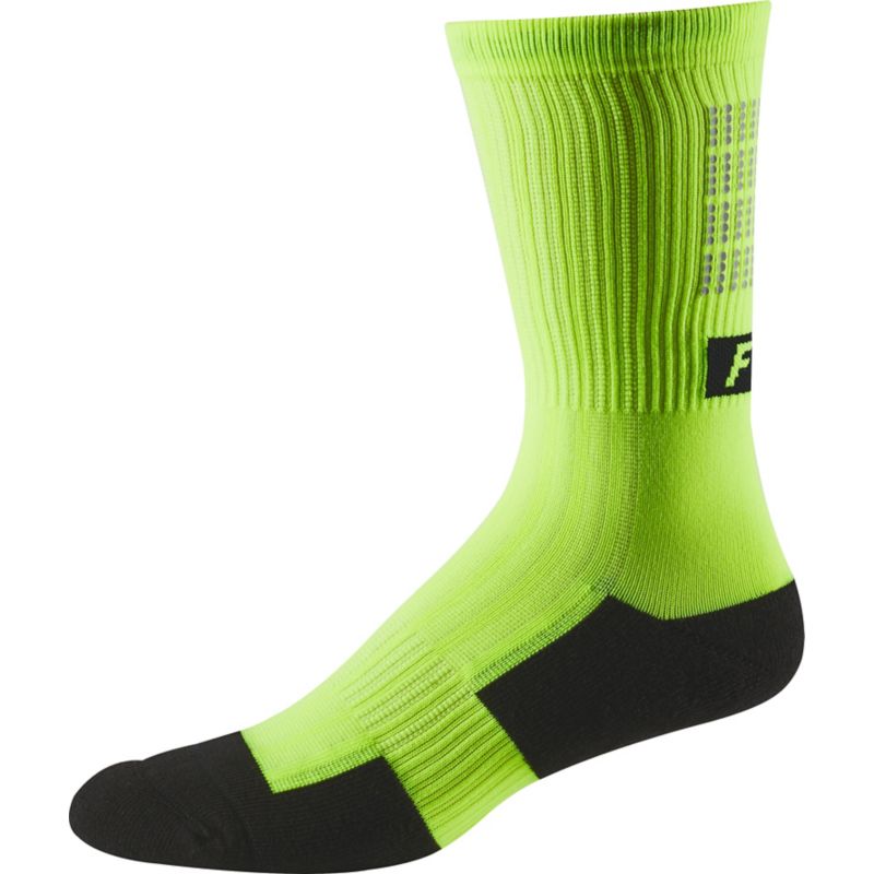 8" TRAIL CSHN SOCK LUNAR [DAY GLO YLW] S/M | Fox Racing - France