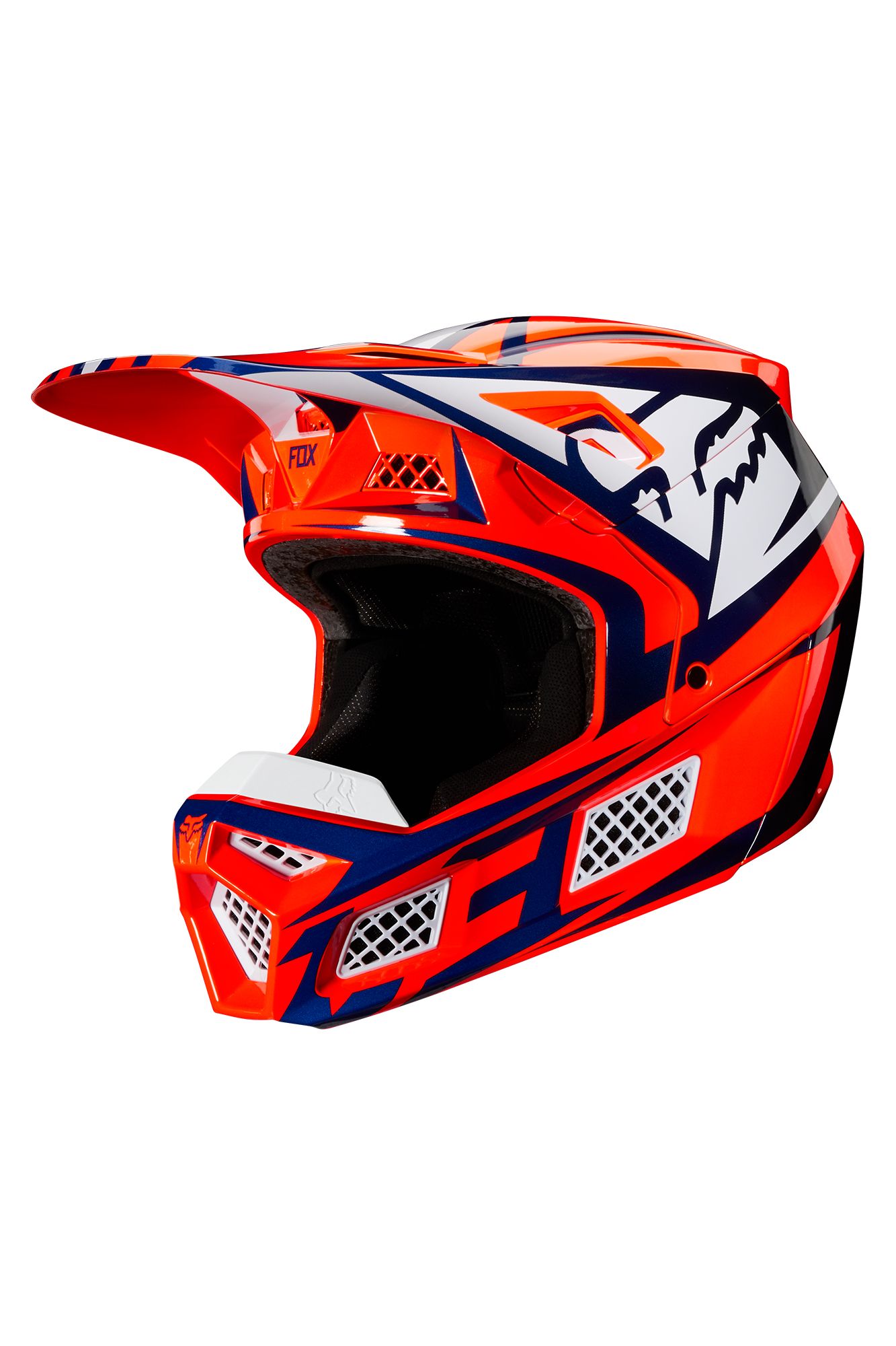 V3 IDOL HELMET, ECE [ORG/BLU] S