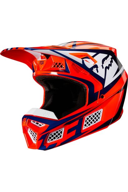 V3 IDOL HELMET, ECE [ORG/BLU] S