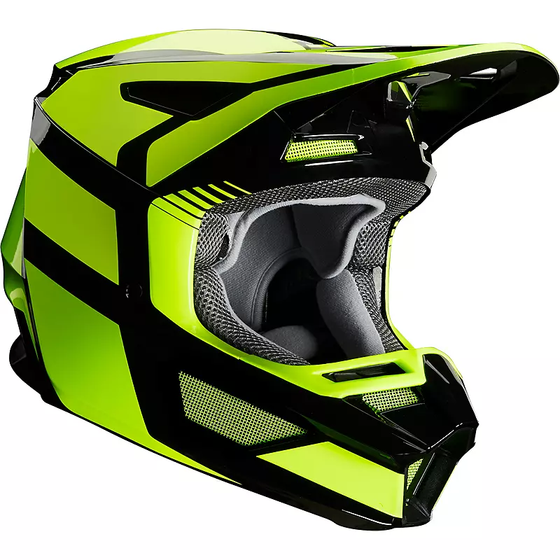 Casco Moto Fox Niños V1 Race Amarillo Casco Moto Fox Niños V1 Race Amarillo