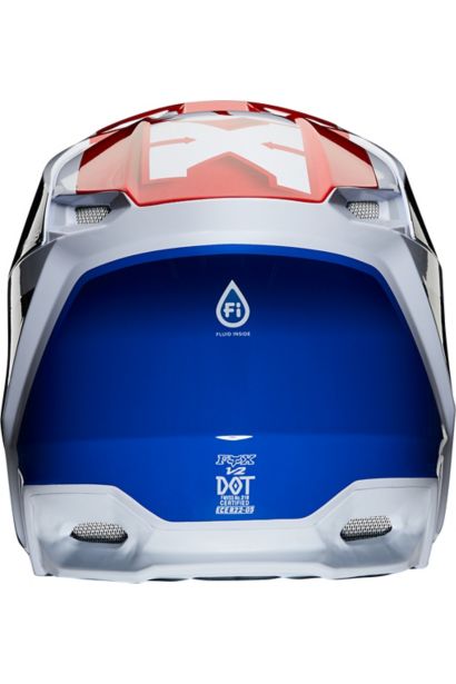 YTH V2 HAYL HELMET, ECE [BLU/RD] YS