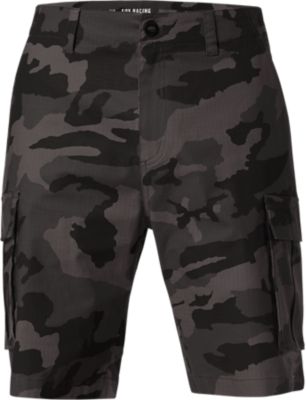 black and grey camo cargo shorts