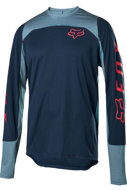 DEFEND LS FOX JERSEY [NVY] S