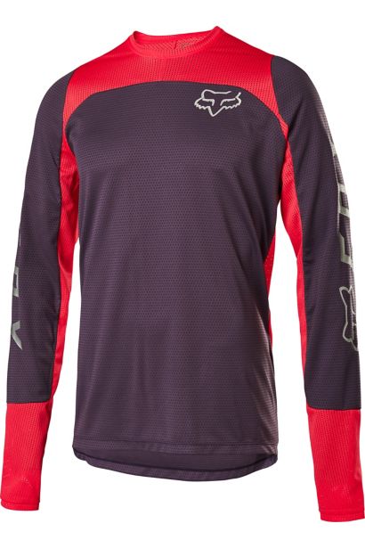 DEFEND LS FOX JERSEY [DRK PUR] S
