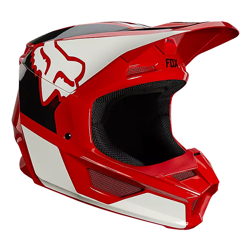 Rosso Unisex Adult Red M Fox V1 Revn Helmet 25819_122_M Casco da Moto 