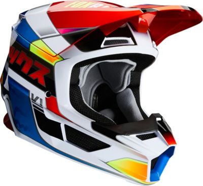 V1 YORR HELMET, ECE [BLU/RD] S