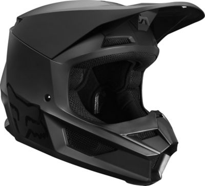 YTH V1 MATTE BLACK HELMET, ECE [MT BLK] YS