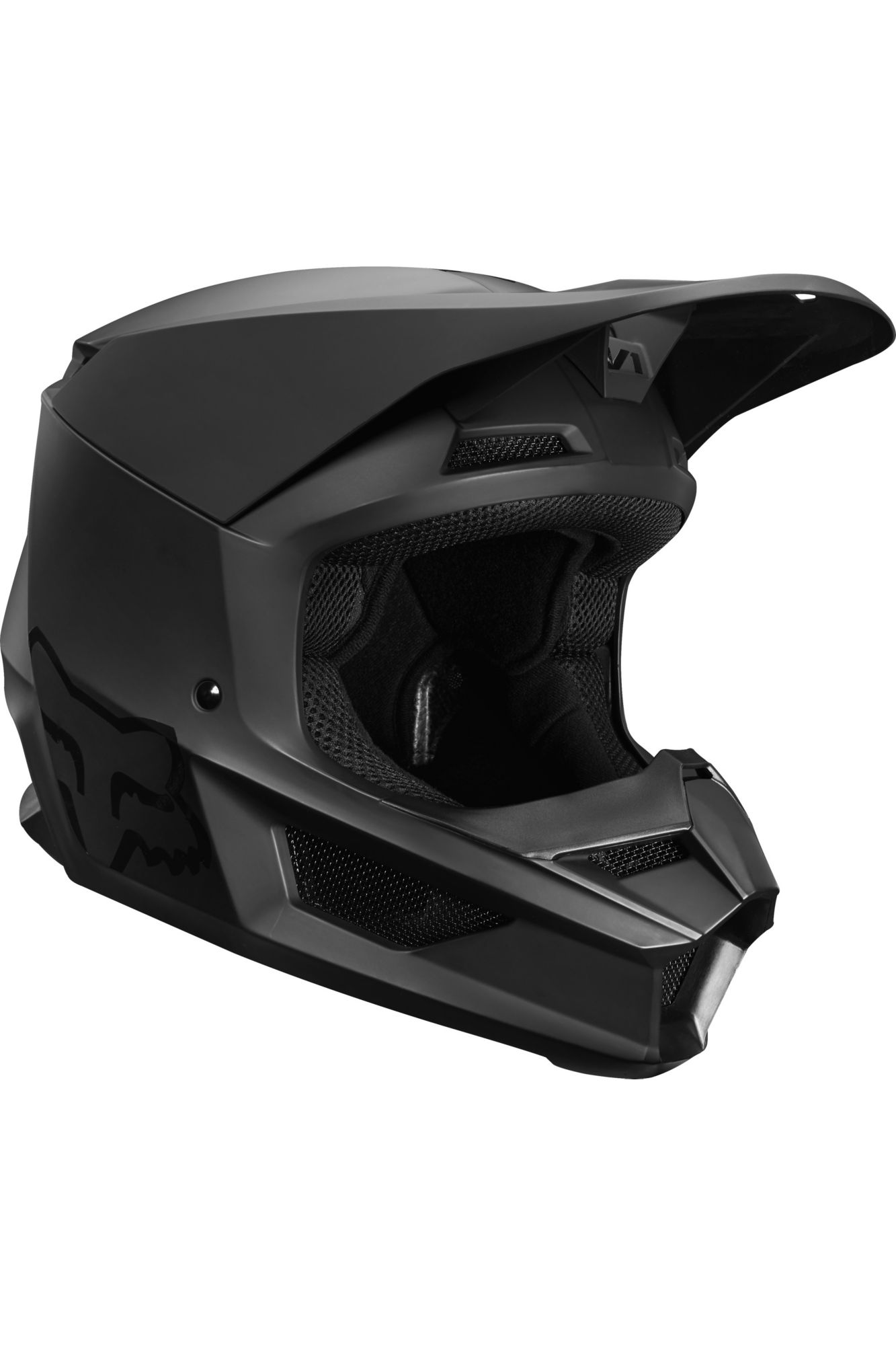 YTH V1 MATTE BLACK HELMET, ECE [MT BLK] YS