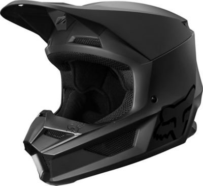 YTH V1 MATTE BLACK HELMET, ECE [MT BLK] YS