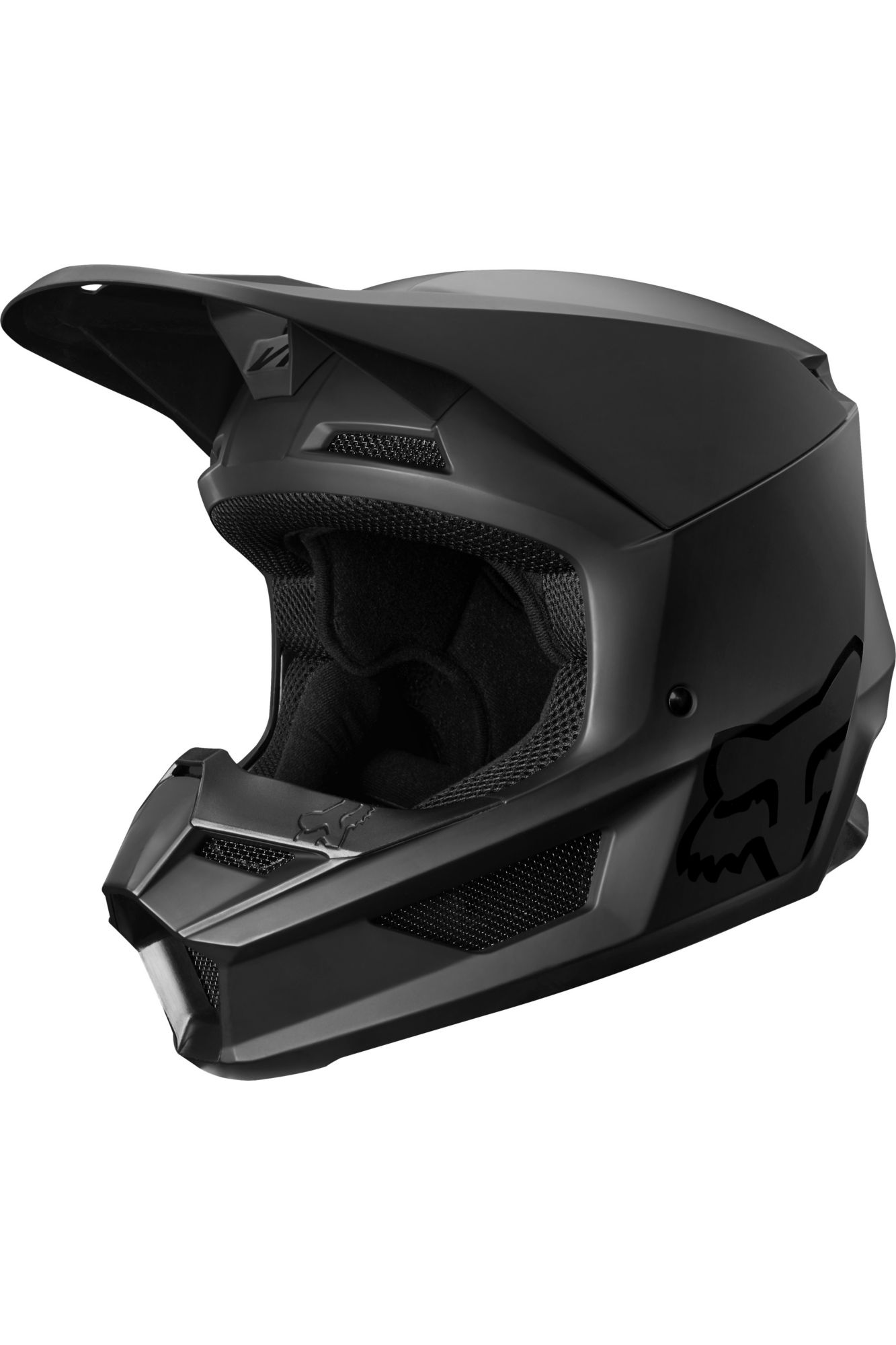 YTH V1 MATTE BLACK HELMET, ECE [MT BLK] YS