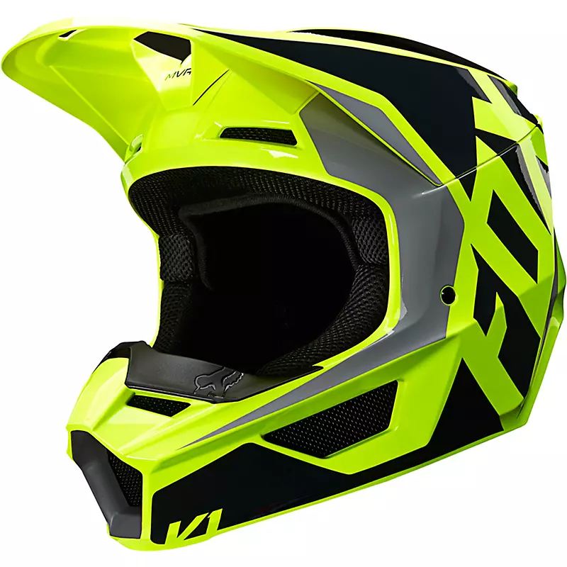 Casco Moto Fox Niños V1 Race Amarillo Casco Moto Fox Niños V1 Race Amarillo