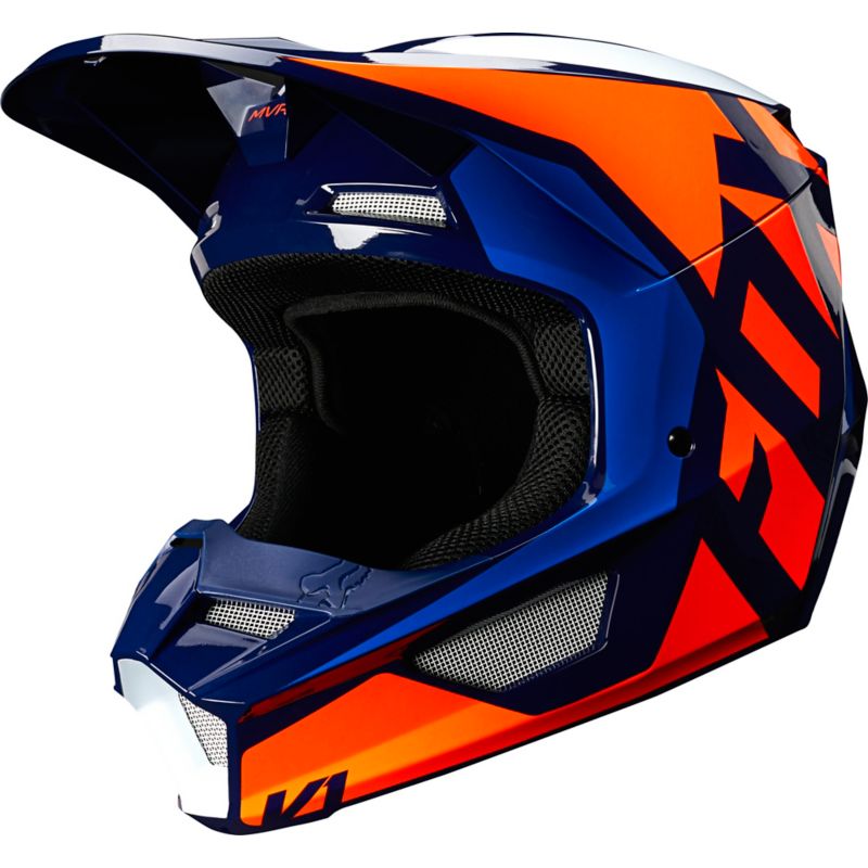YTH V1 PRIX HELMET, ECE [ORG/BLU] YS | Fox Racing - &Ouml;sterreich