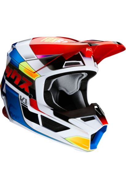 YTH V1 YORR HELMET, ECE [BLU/RD] YS