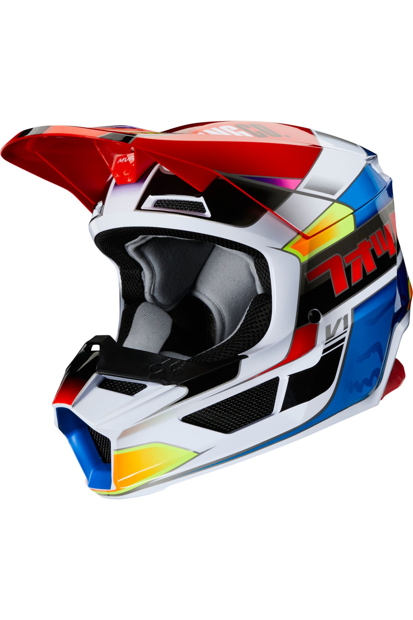 YTH V1 YORR HELMET, ECE [BLU/RD] YS