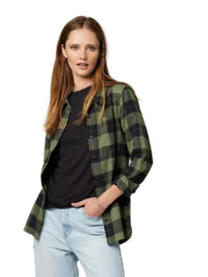 Fox Racing Women's Pines Flannel Army XS