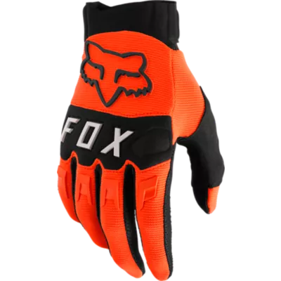 Orange mtb shop gloves