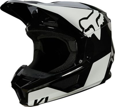 YTH V1 REVN HELMET, ECE [BLK/WHT] YS | Fox Racing - SE