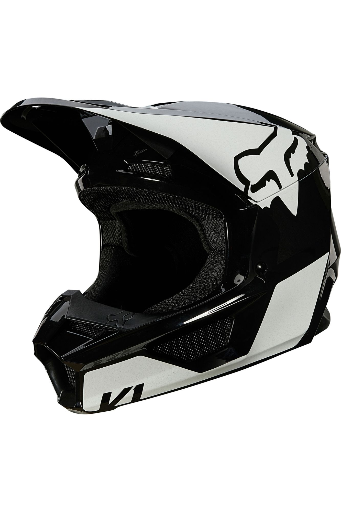 YTH V1 REVN HELMET, ECE [BLK/WHT] YS