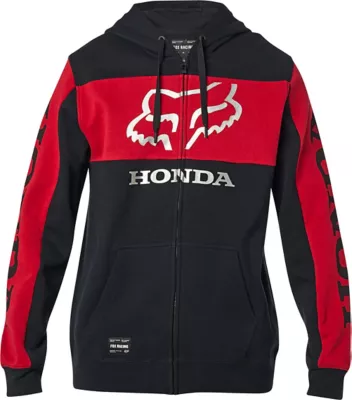 HONDA ZIP FLEECE [BLK/RD] S