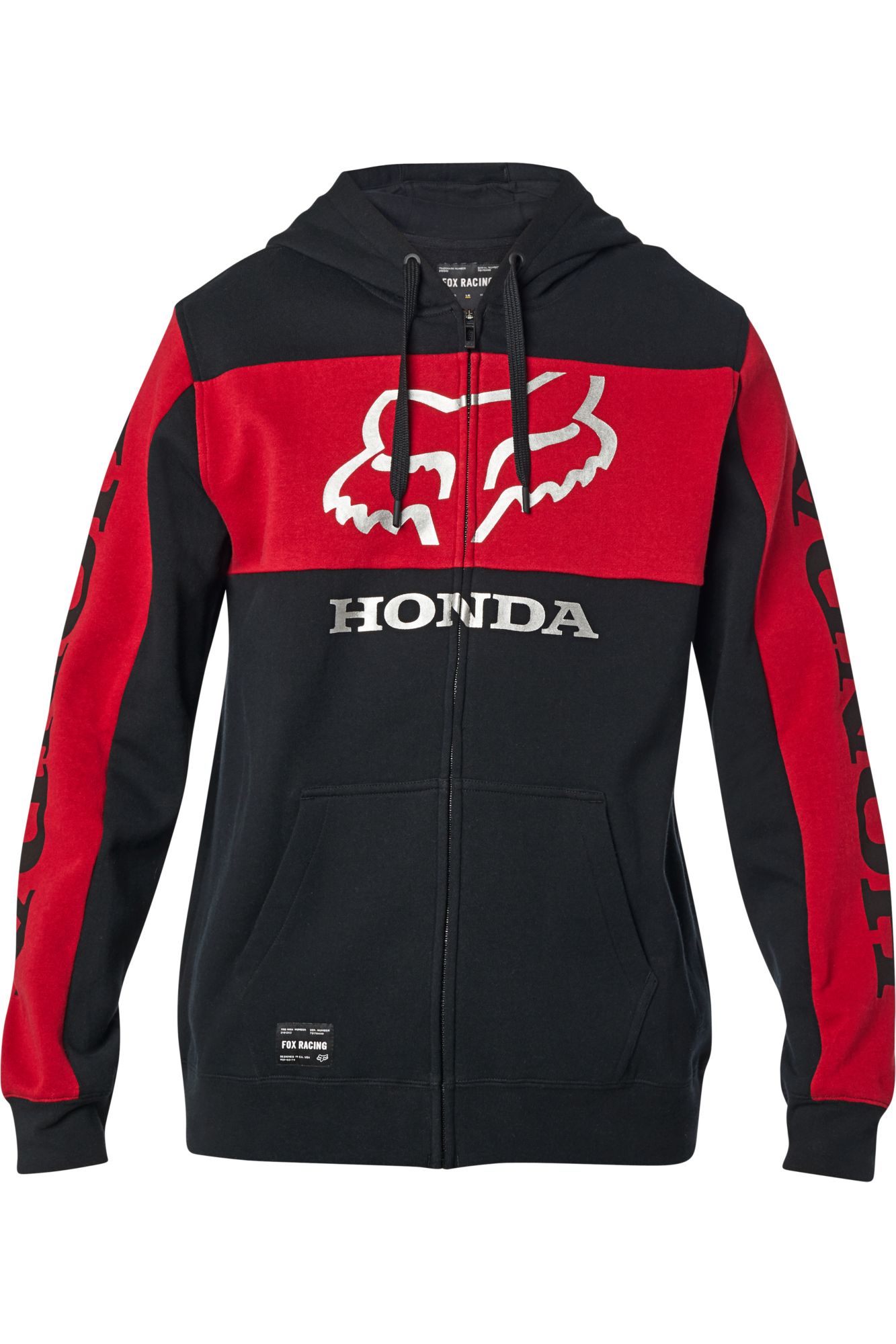 HONDA ZIP FLEECE [BLK/RD] S