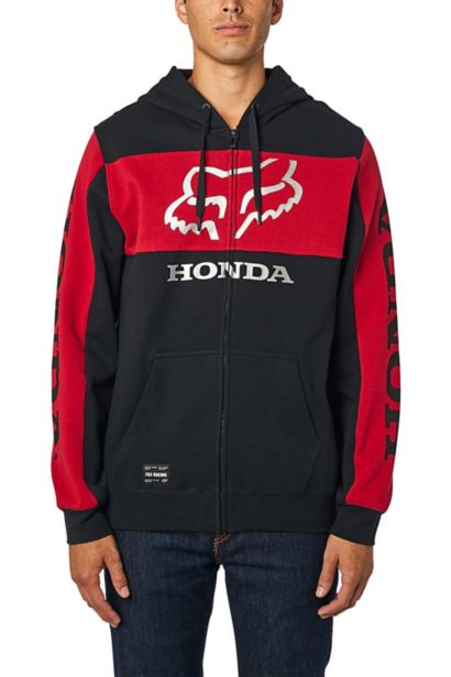 HONDA ZIP FLEECE [BLK/RD] S