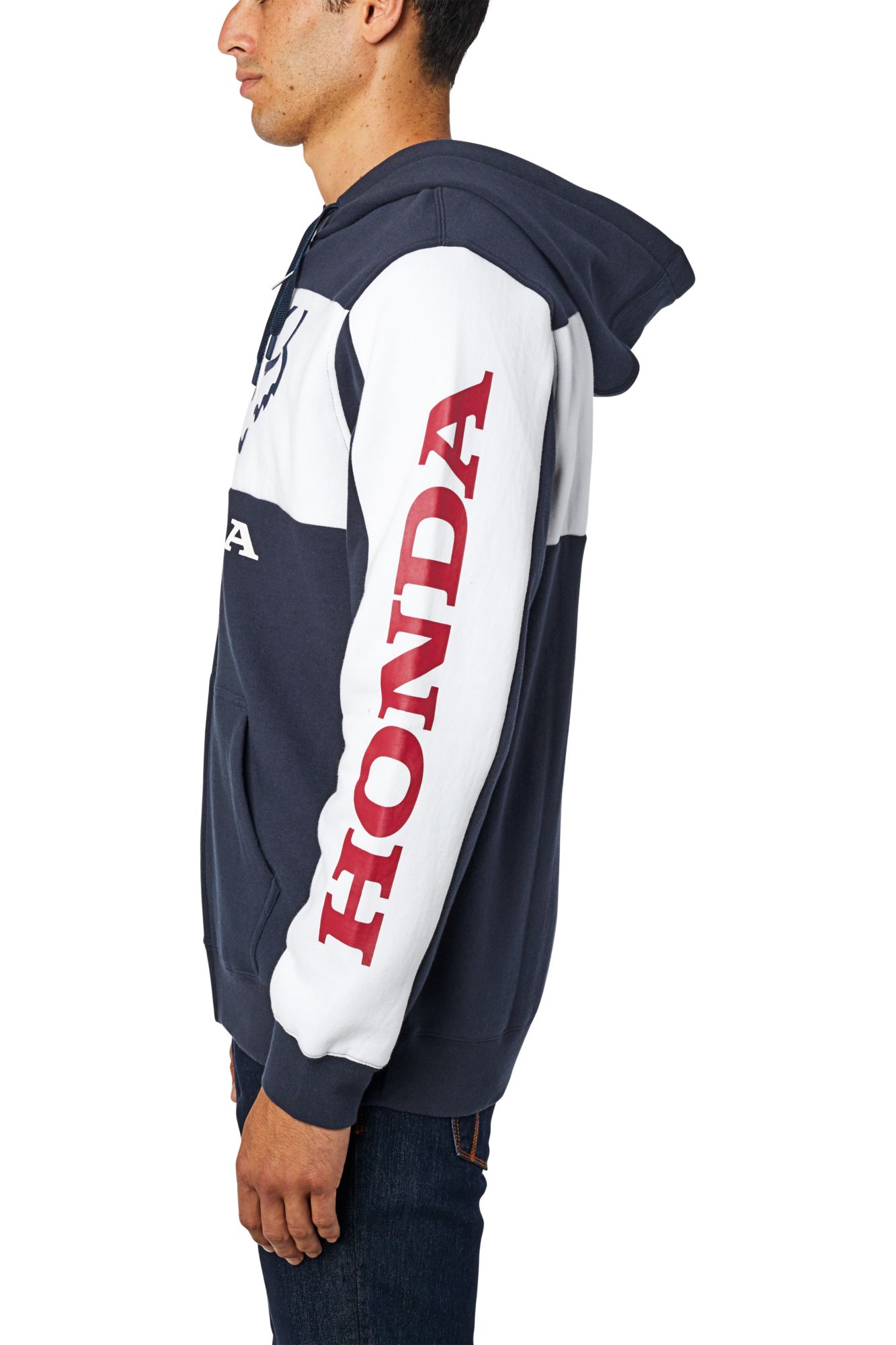 HONDA ZIP FLEECE [NVY/WHT] S