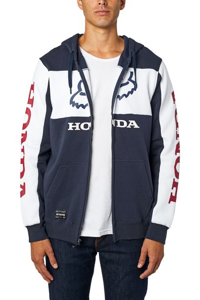 HONDA ZIP FLEECE [NVY/WHT] S