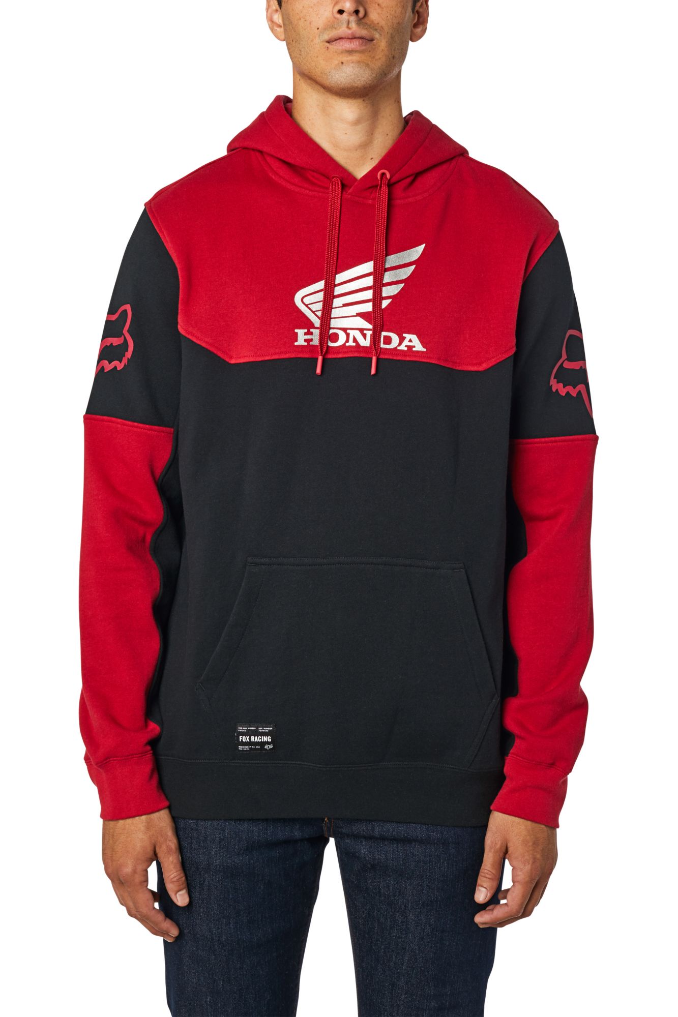 HONDA PULLOVER FLEECE [BLK/RD] S