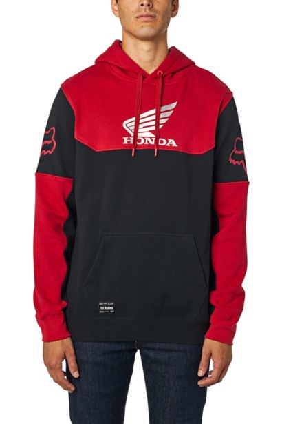 HONDA PULLOVER FLEECE [BLK/RD] S