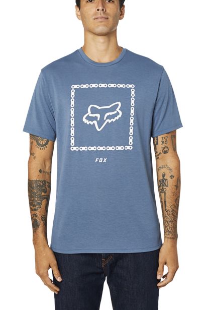 MISSING LINK SS TECH TEE [BLU STL] S