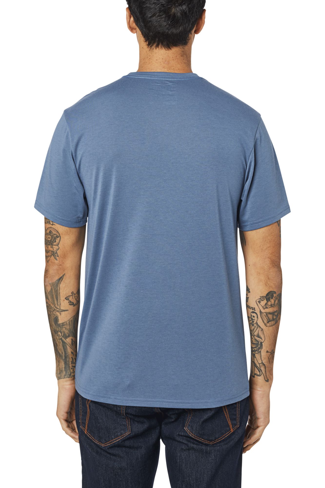 MISSING LINK SS TECH TEE [BLU STL] S