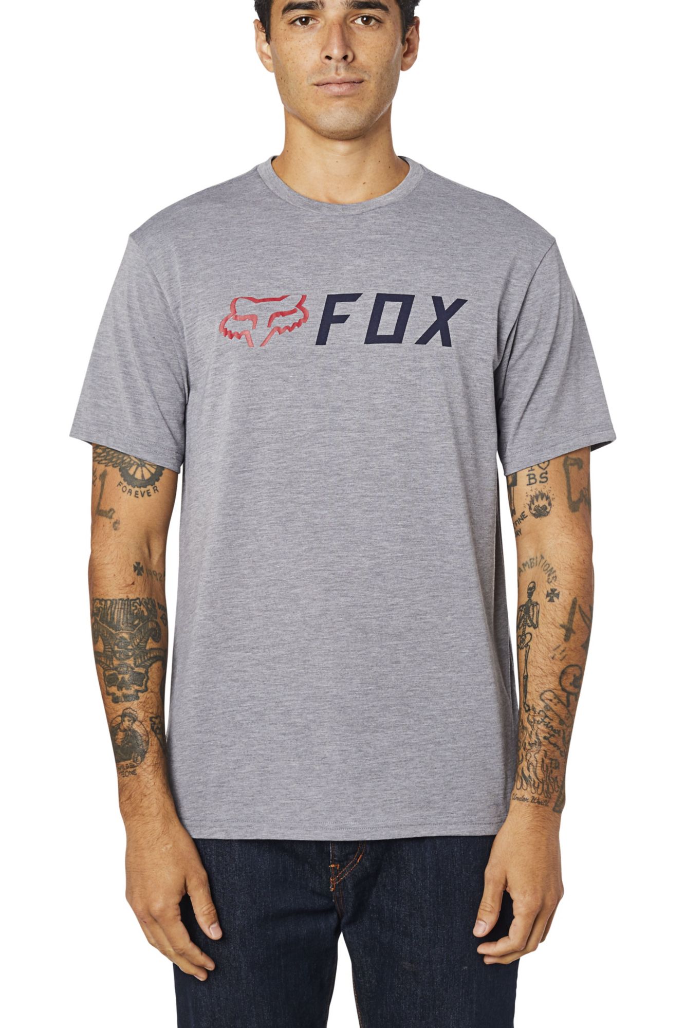 APEX SS TECH TEE [HTR GRAPH] S