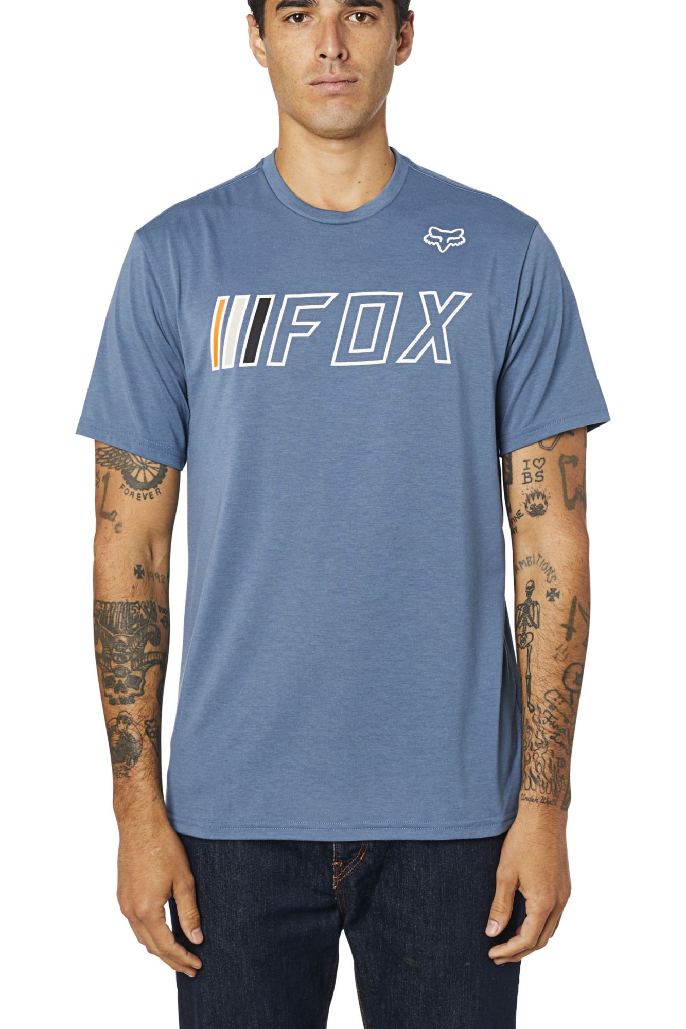 BRAKE CHECK SS TECH TEE [BLU STL] S