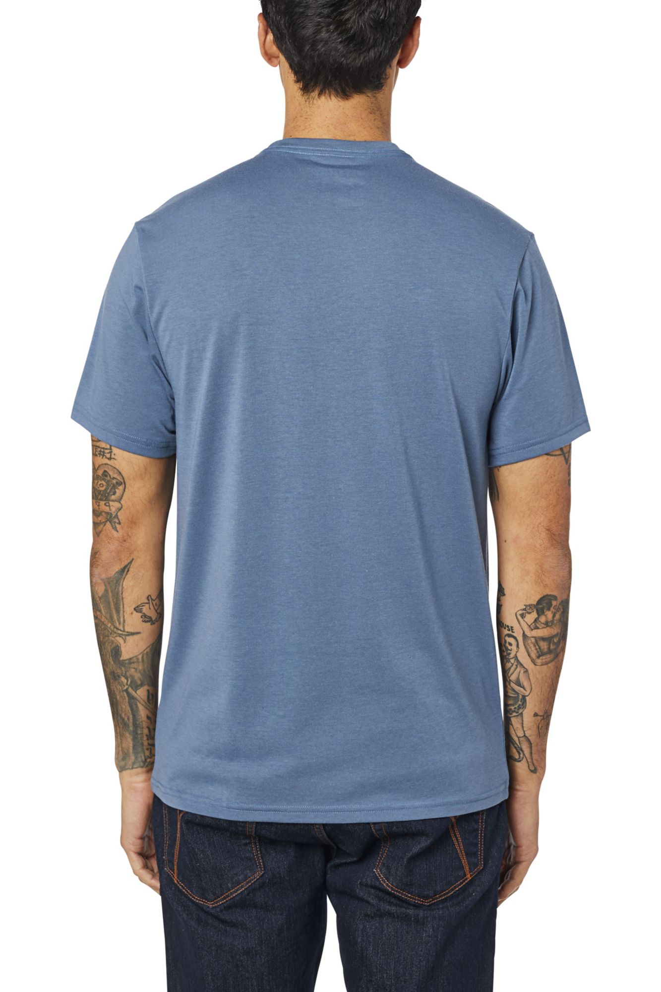 BRAKE CHECK SS TECH TEE [BLU STL] S