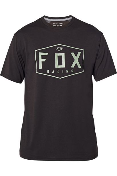 CREST SS TECH TEE [BLK/GRN] S