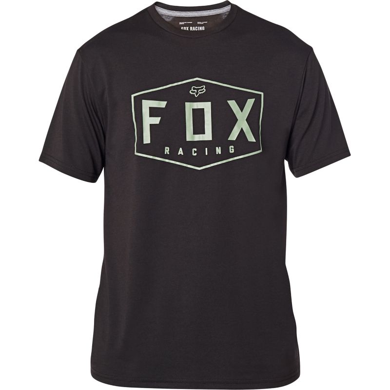 CREST SS TECH TEE [BLK/GRN] S | Fox Racing - Reino Unido