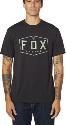 CREST SS TECH TEE [BLK/GRN] S | Fox Racing - Reino Unido