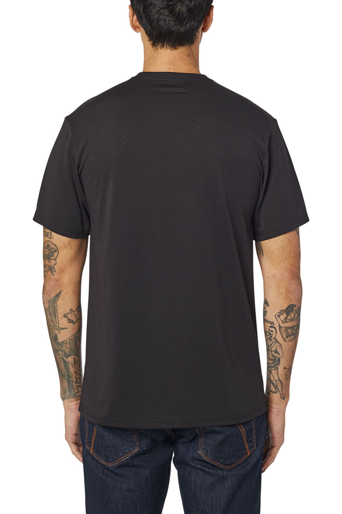 CREST SS TECH TEE [BLK/GRN] S