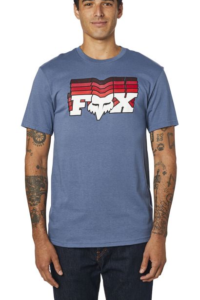 OFF BEAT SS TEE [BLU STL] S