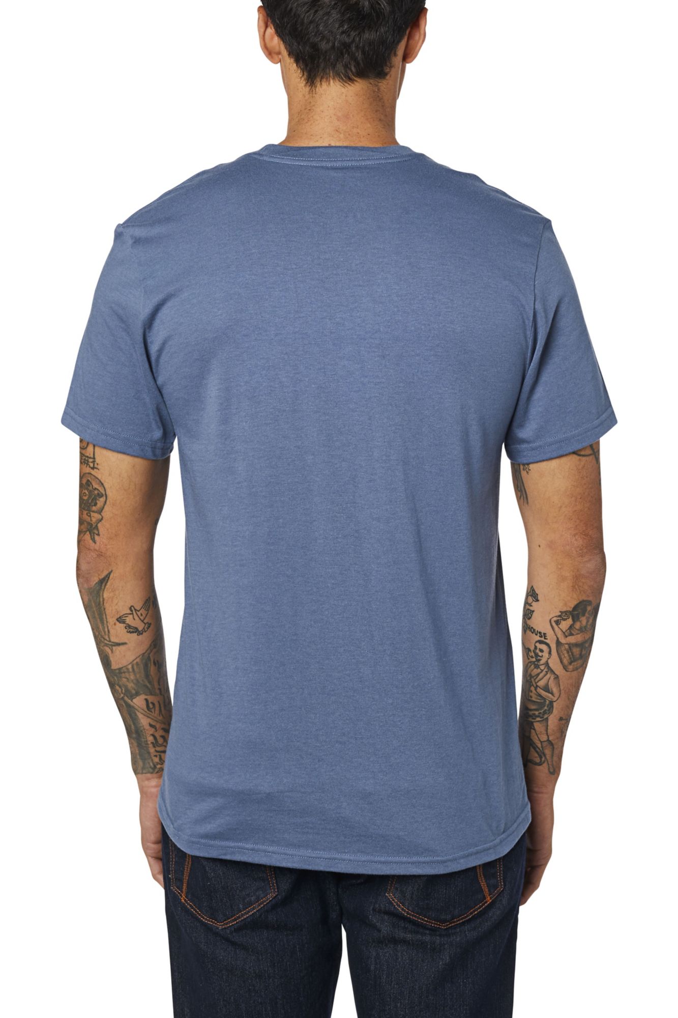 OFF BEAT SS TEE [BLU STL] S