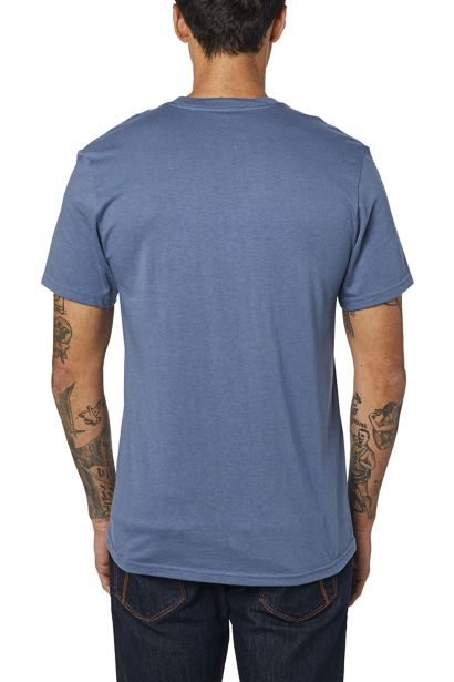 OFF BEAT SS TEE [BLU STL] S